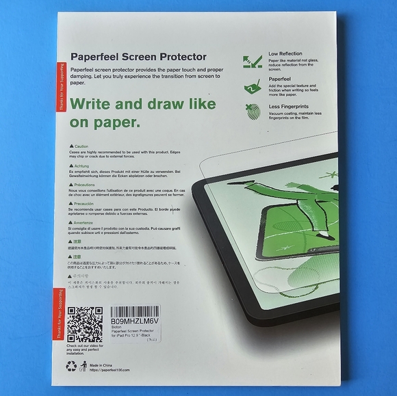 iPad Pro 4/5 - Bioton Paperfeel Screen Protector 2-PACK - Picture 3 of 4